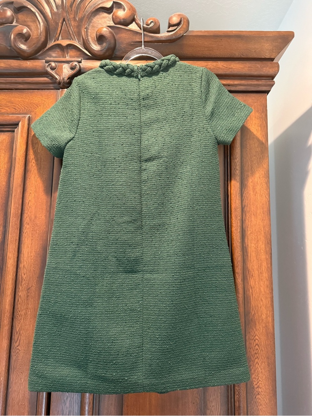 Tuckernuck Hunter Green Tweed Mini Dress - Picture 2 of 4